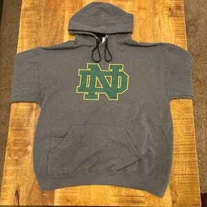 Gray Hoodie with Green and Yellow Logo